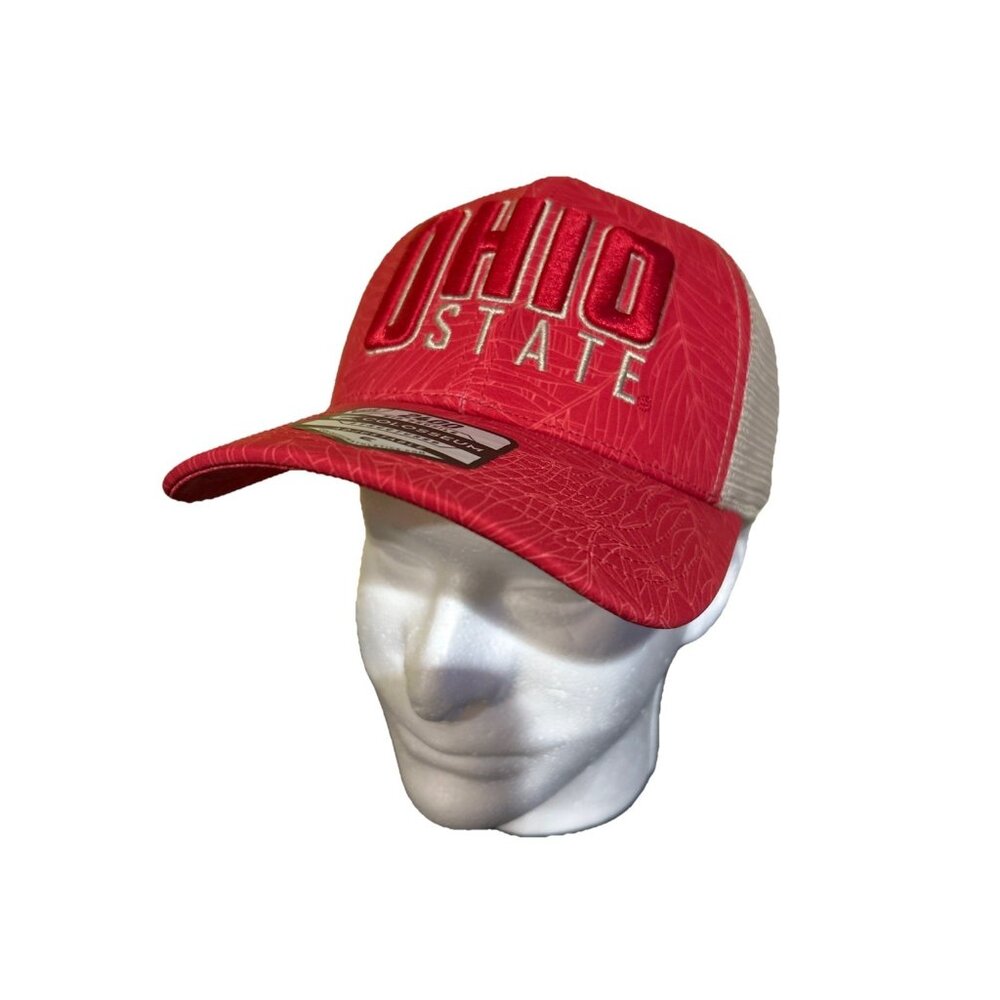 NEW Ohio State OSU Buckeyes Colosseum Red Snapback Palms  Hat Adult